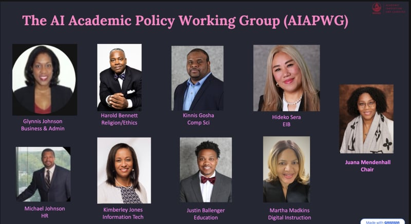 AI Academic Policy Working Group