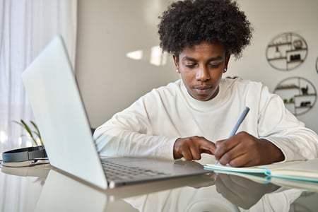 african-american-student-at-desk