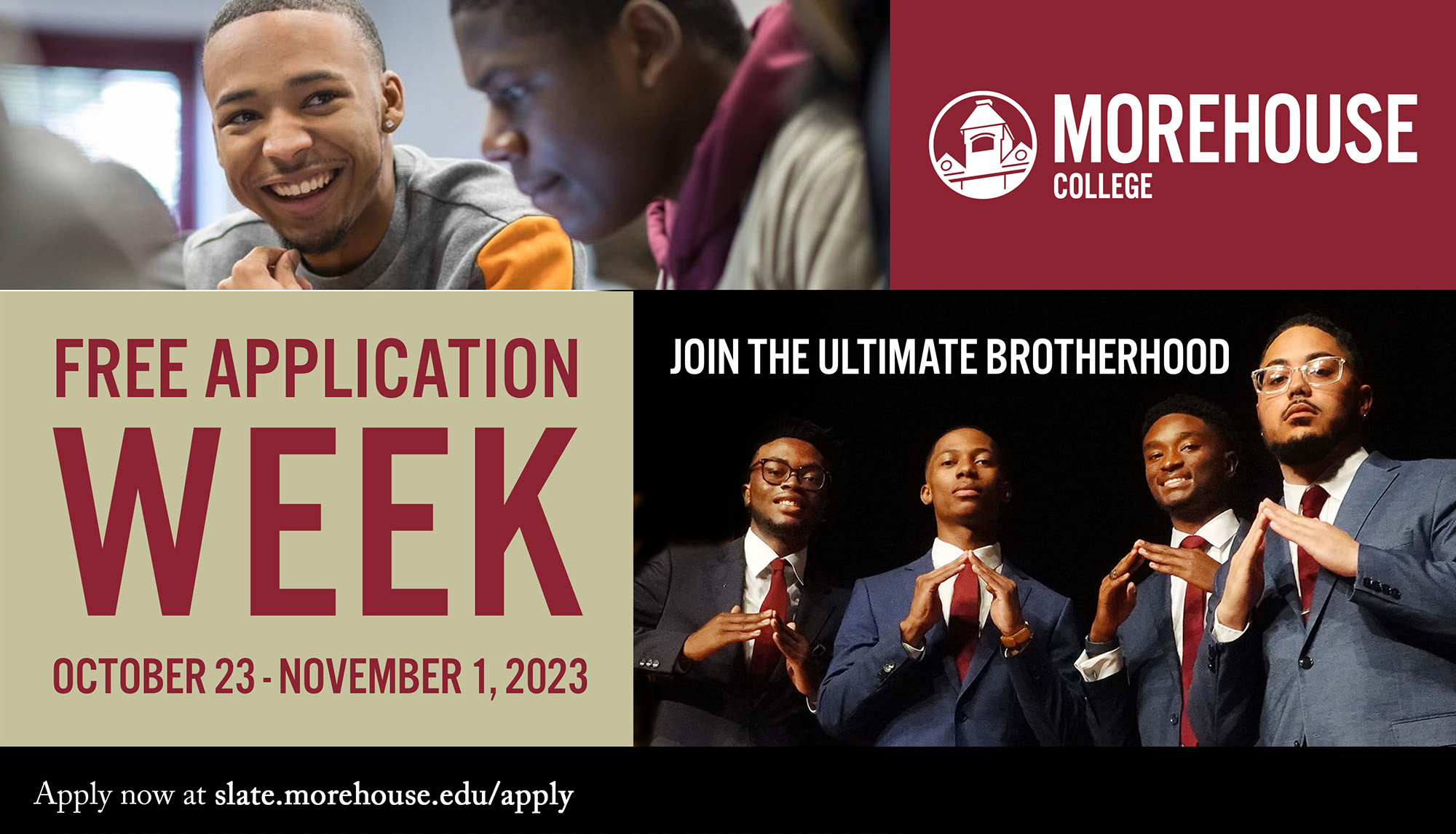 Morehouse Free Application Week October 2024